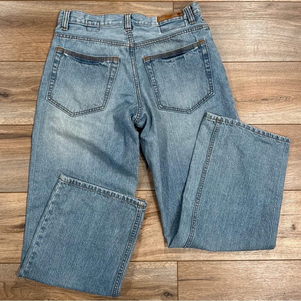 TIMBERLAND Light Wash Vintage Baggy Wide Leg Jeans | Size 32x32